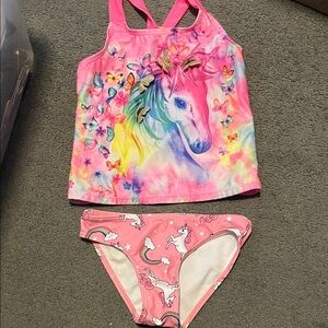 Wonder Nation Pink and Orange Swimwear